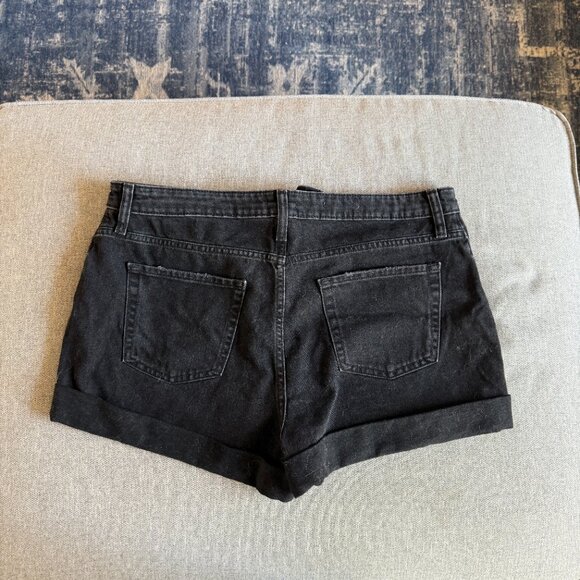Wild Fable Black Denim Shorts • Size 14 - Picture 4 of 4